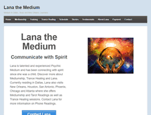 Tablet Screenshot of lanathemedium.com